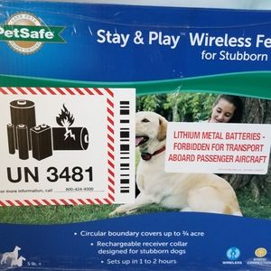 Stay and play wireless pet fence